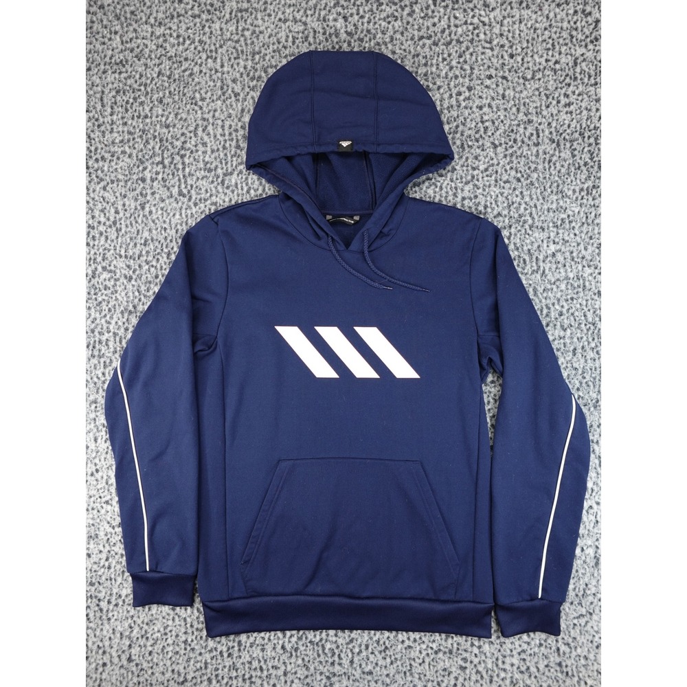 Adidas Hoodie Mens Medium Navy Blue AEROREADY Graphic Pullover EC6233